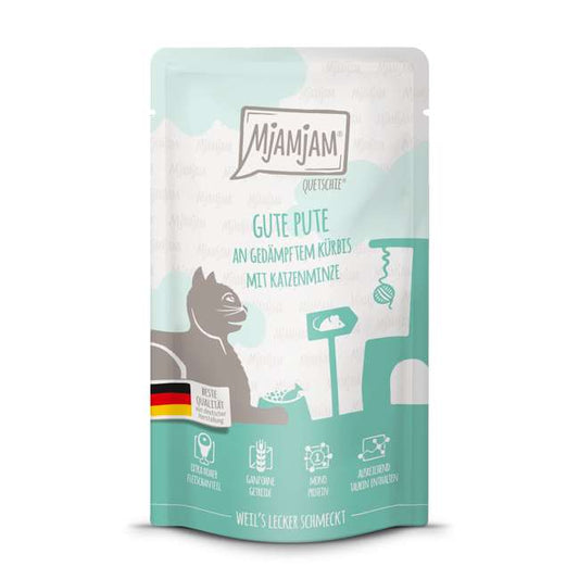 MjAMjAM - Quetschie gute Pute an gedämpftem Kürbis