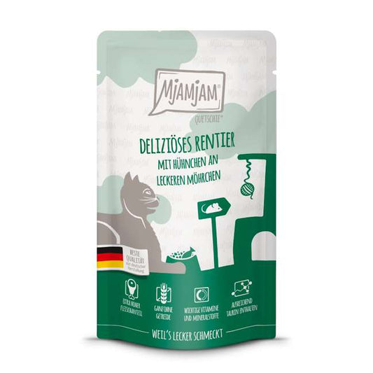 MjAMjAM - Quetschie deliziöses Rentier mit Hühnchen an leckeren Möhrchen