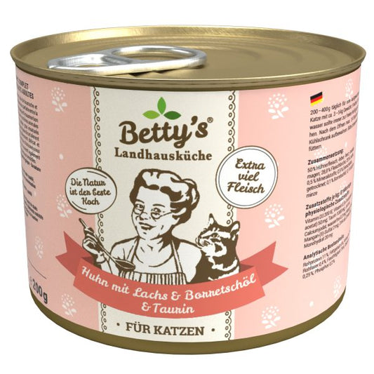 Betty`s Landhausküche Huhn mit Lachs & Borretschöl Dose