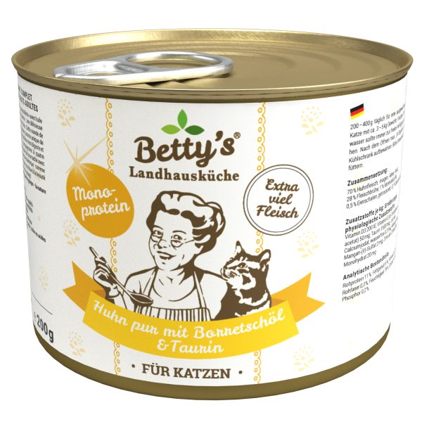 Betty`s Landhausküche Huhn pur & Borretschöl Dose