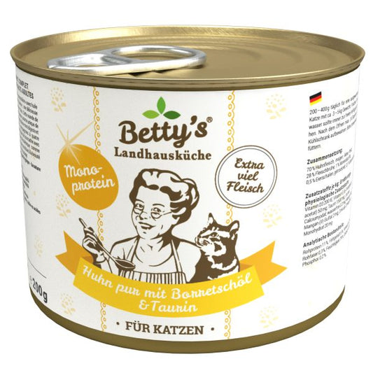 Betty`s Landhausküche Huhn pur & Borretschöl Dose