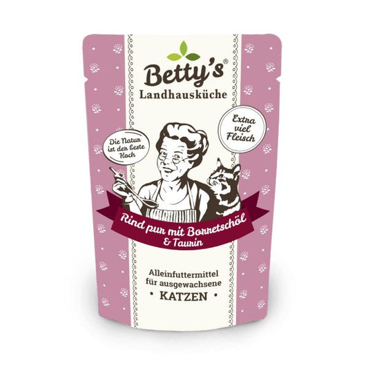 Betty`s Landhausküche Frischebeutel Rind pur mit Borretschöl 100g