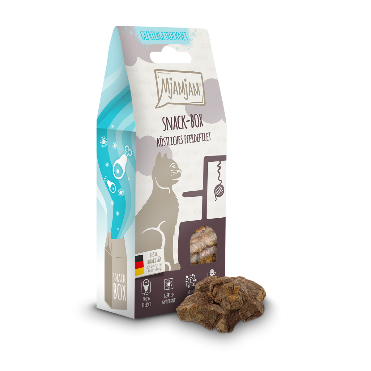 MjAMjAM - Snackbox - köstliches Pferdefilet - Gefriergetrocknet