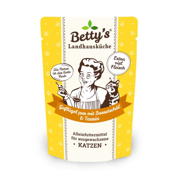 Betty`s Landhausküche Frischebeutel Geflügel pur mit Borretschöl 100g
