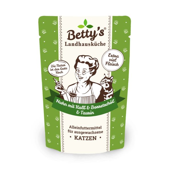 Betty`s Landhausküche Frischebeutel Huhn & Kalb mit Borretschöl 100g
