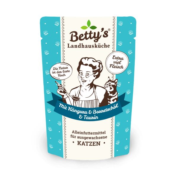 Betty`s Landhausküche Frischebeutel Mit Känguru & Borretschöl 100g